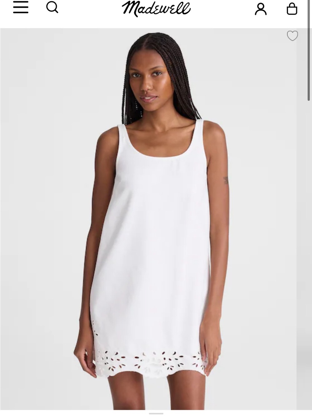 NWT! Madewell Denim Eyelet Mini Shift Dress
Retails $125! - Picture 2 of 8